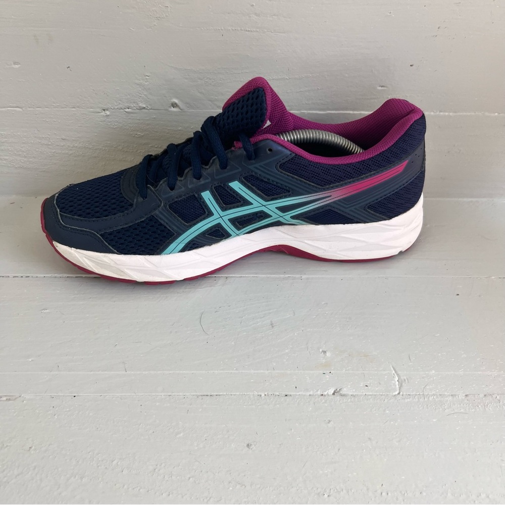 ASICS Gel-Contend 4 Ortholite Running Athletic Shoes Blue T765N Women's Size 7.5 - Picture 5 of 7